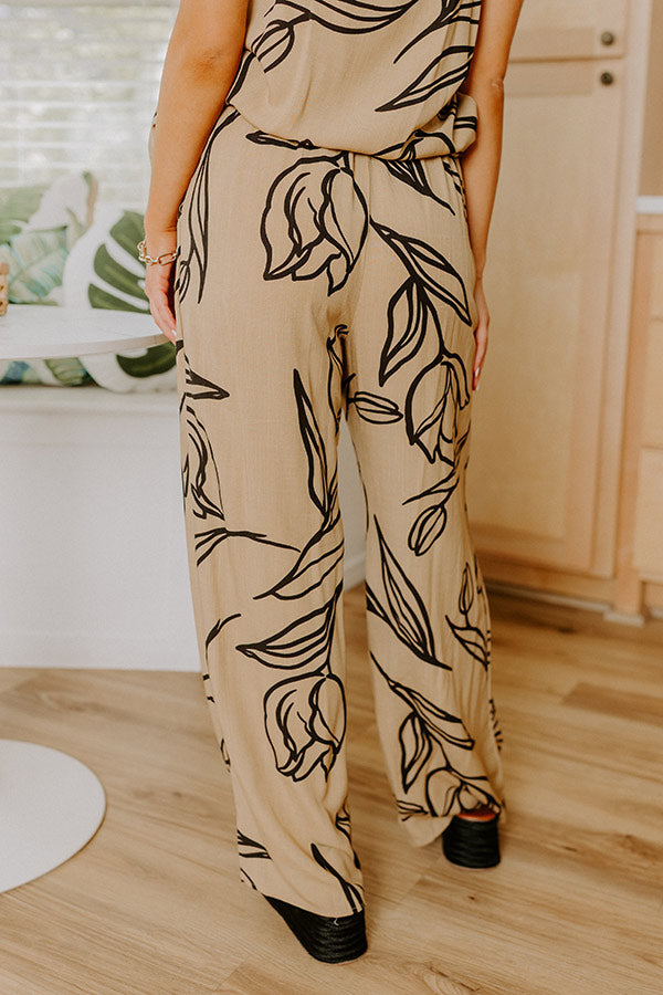 Vacay Bungalow High Waist Pants in Khaki Image 4
