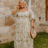 Cottage Bloom Floral Maxi Dress Curves Image - 1