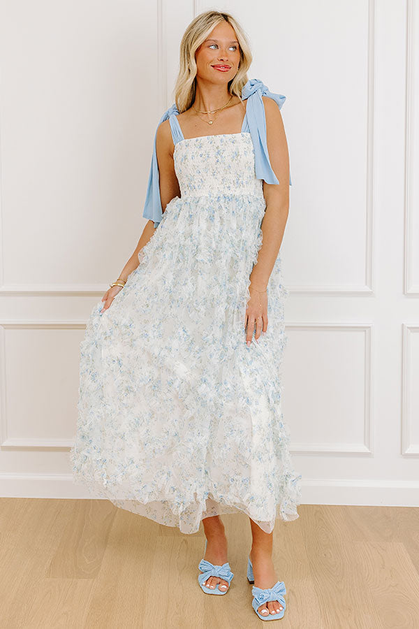 Wildflower Whimsy Ruffle Midi Dress Image 1