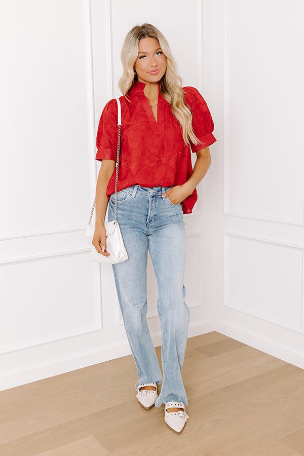 RISEN Lainey High Waist Straight Leg Jean