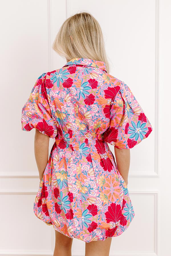 Vacay Cocktails Floral Mini Dress Image 5 pink Sonoma Charm Floral Midi Dress 