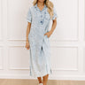 Lake Days Ahead Chambray Midi in Light Wash Image 1