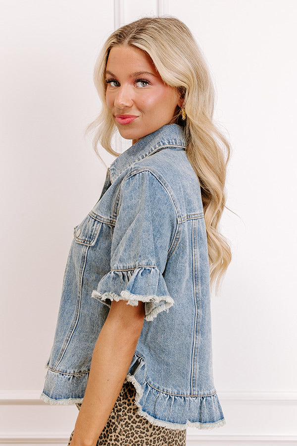 Picture Perfect Denim Top Image 4   