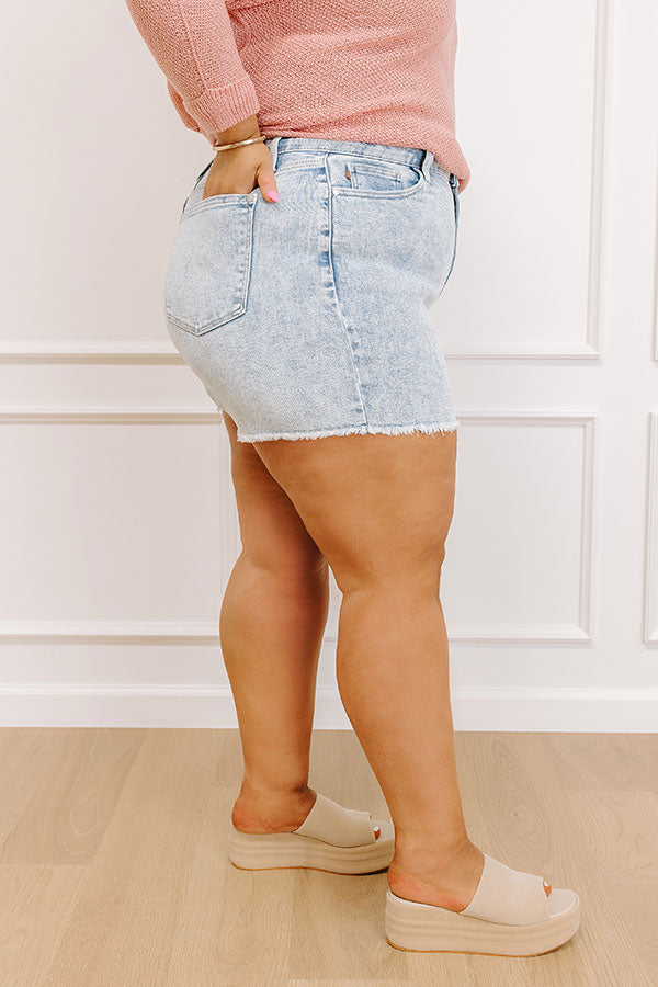 JUDY BLUE Brooklyn High Waist Mineral Wash Shorts Curves Image 3   
