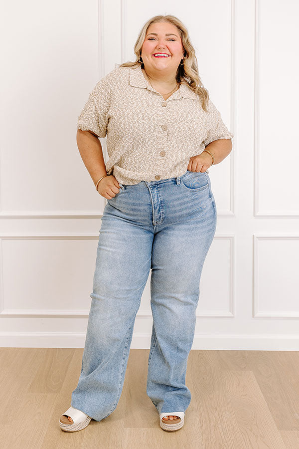 RISEN Lainey High Waist Straight Leg Jean Curve Image 1