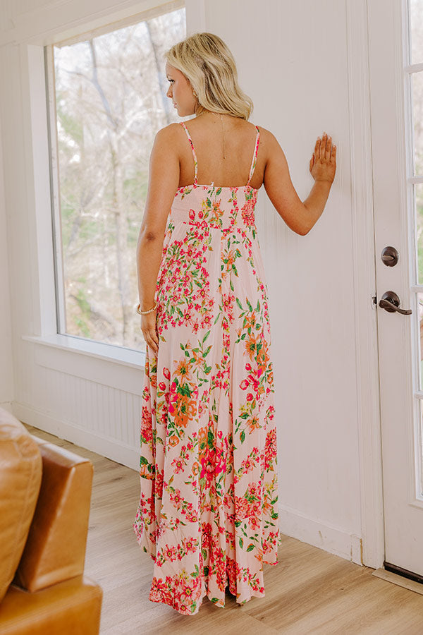 Date Night In Venice Floral Maxi Dress
