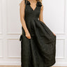Twilight Garden Jacquard Midi Dress in Black Image 1