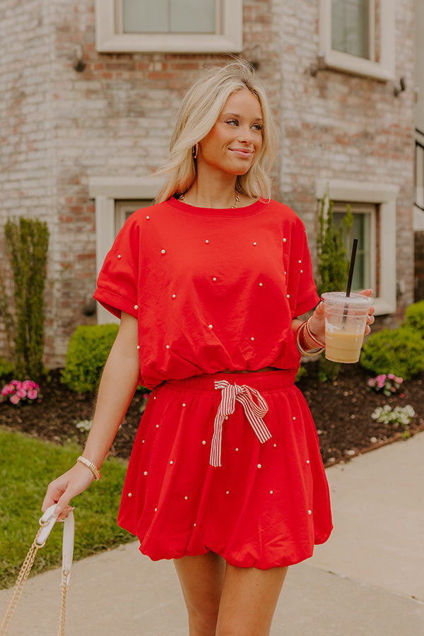 Belle of the Parade Embellished Crop Top Image 1
