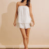 Cocktails First Romper in White Image - 1