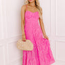Prosecco Sippin' Eyelet Midi Dress Image 1
