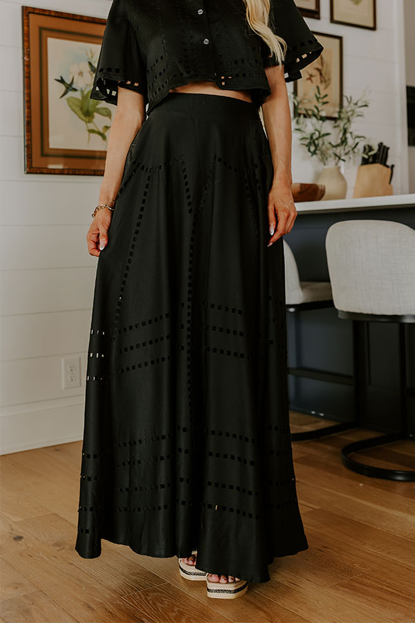 Vineyard Cutie High Waist Cut Out Maxi Skirt Image 2