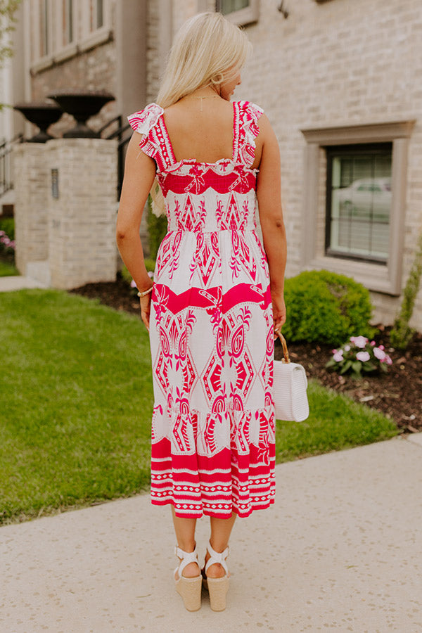 Villa Bound Floral Midi Dress Image 4