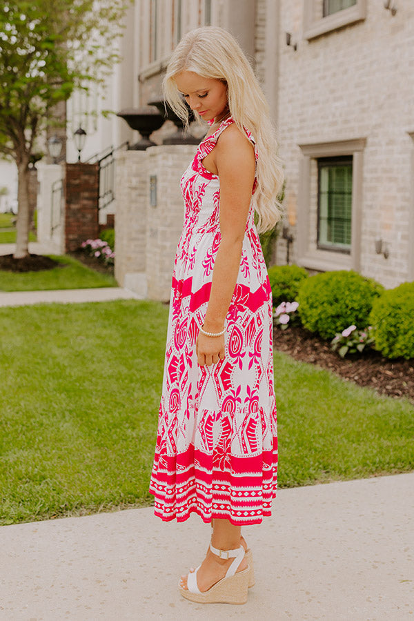 Villa Bound Floral Midi Dress Image 3