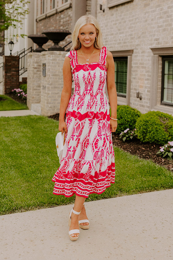 Villa Bound Floral Midi Dress Image 2