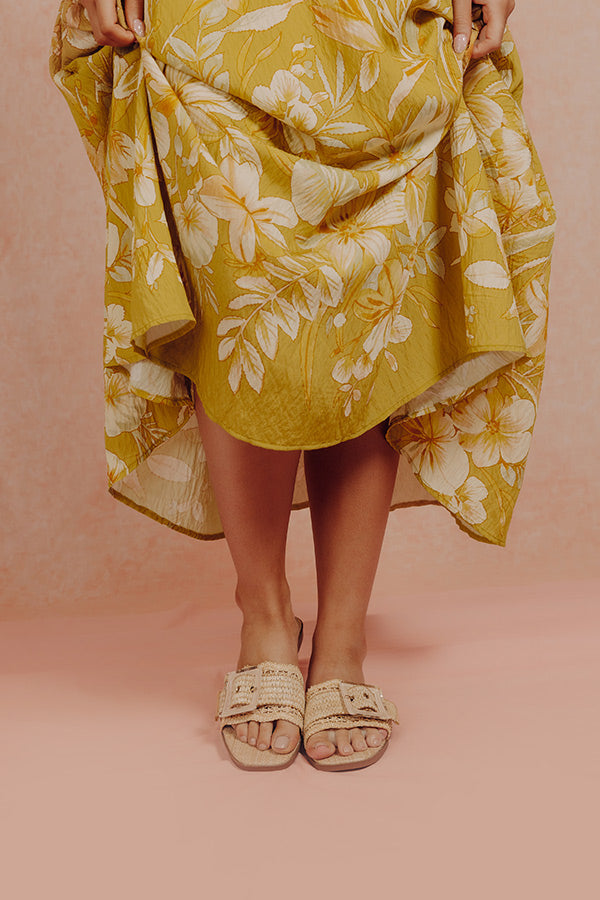 The Jody Raffia Woven Sandal