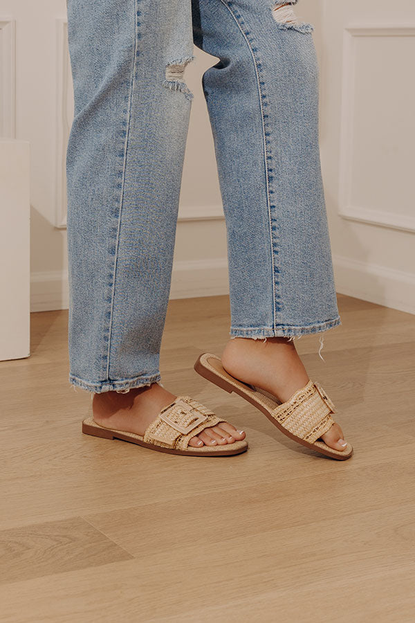 The Jody Raffia Woven Sandal Image - 1