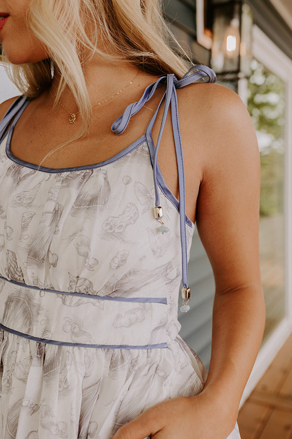 Coastal Vibes Organza Midi Dress Image 5