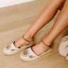 The Olive Embroidered Flats Image 1