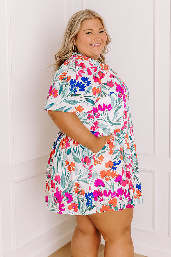 Sunday Social Floral Mini Dress Curves Image 4