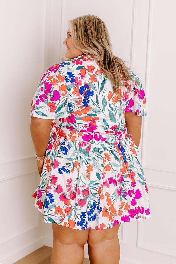 Sunday Social Floral Mini Dress Curves Image 5