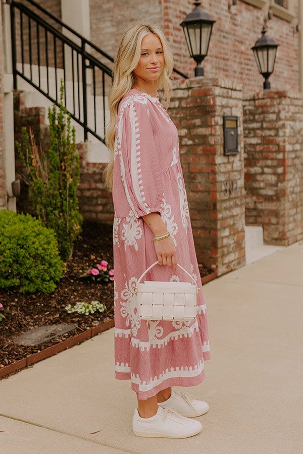 Playa Del Perfection Midi Dress in Dusty Purple Image 5