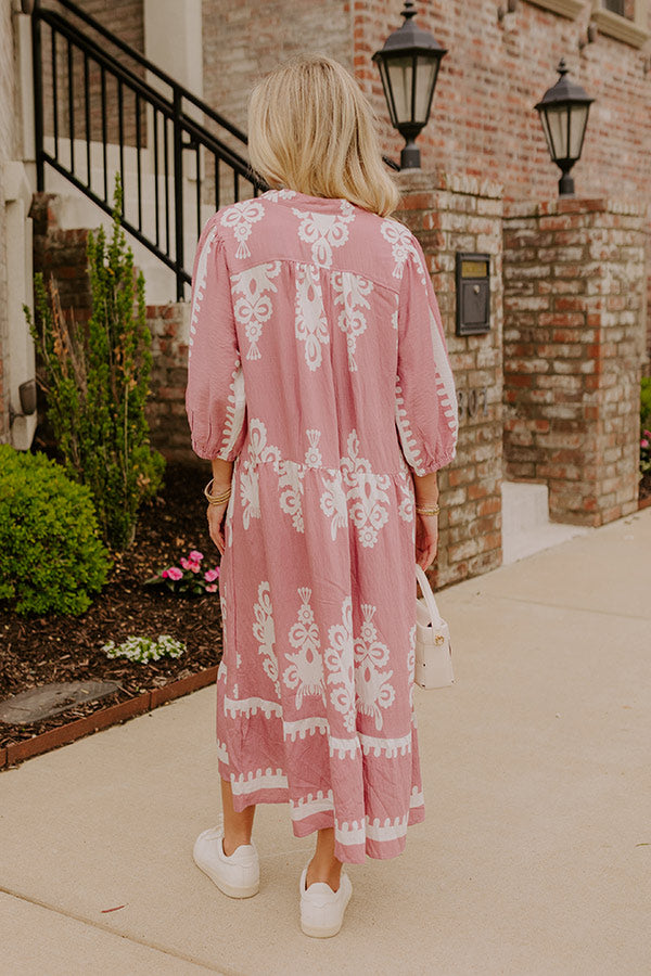 Playa Del Perfection Midi Dress in Dusty Purple Image 4