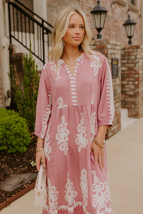 Playa Del Perfection Midi Dress in Dusty Purple Image 2