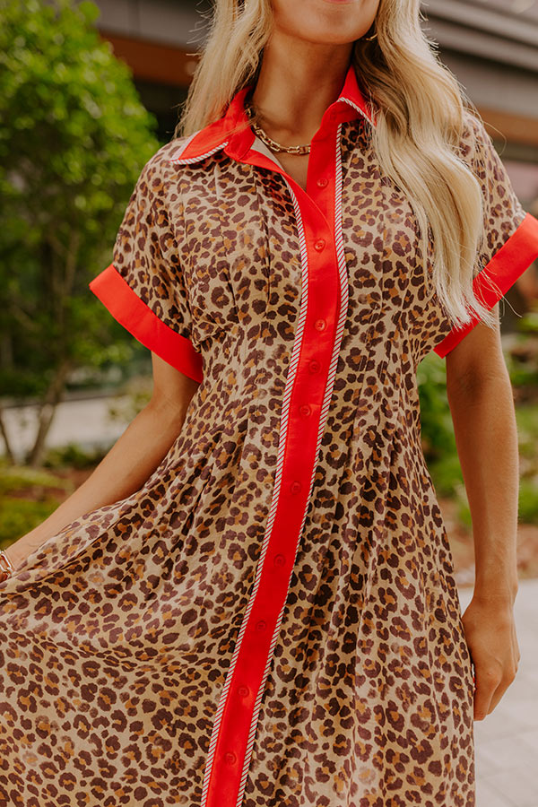 Chic Statement Button Down Midi Dress Image 5
