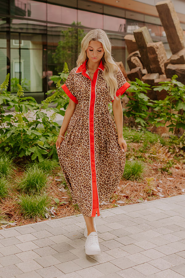 Chic Statement Button Down Midi Dress Image 2