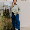 The Zoey Midrise Wide Leg Jean Curves Image - 1