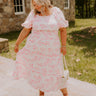 Sweet Pea Floral Midi Dress Curves Image - 1