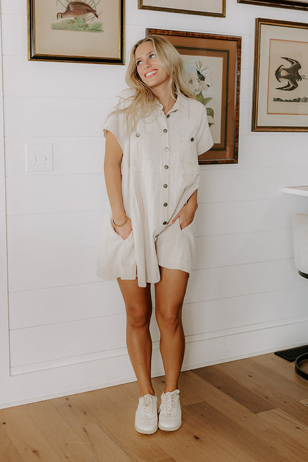 Casual Stroll Button Down Mini Dress Image 2
