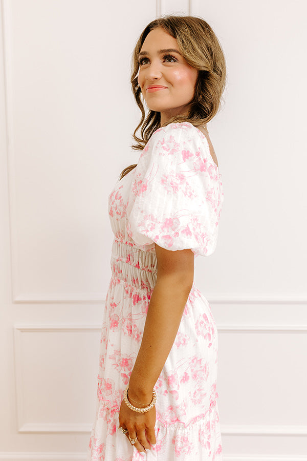 Sweet Pea Floral Midi Dress Image 4