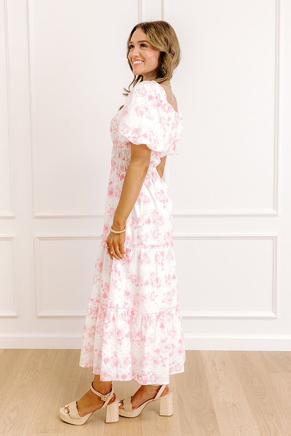 Sweet Pea Floral Midi Dress Image 3