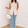 Chateau Daydream Jacquard Vest Top in Pink Image 1