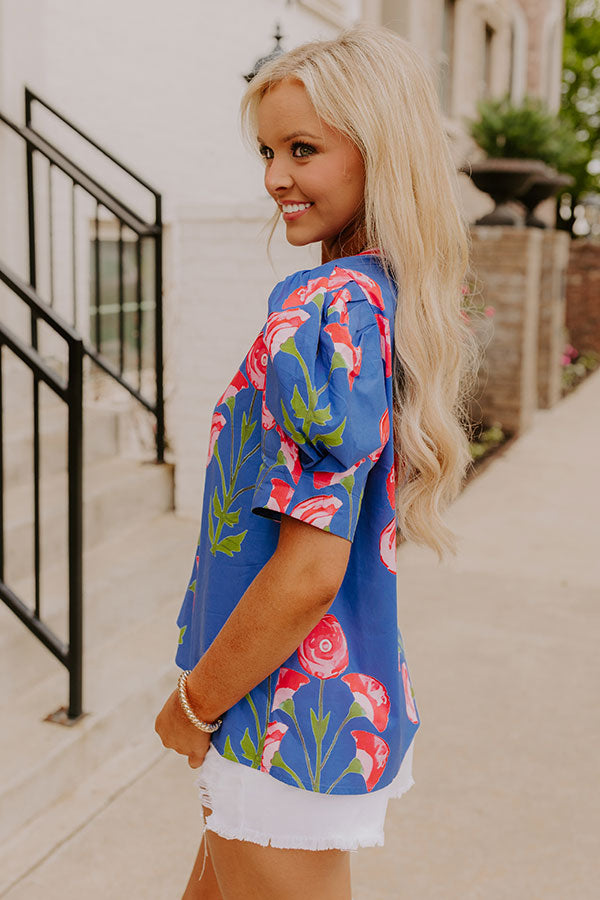Tulip Picking Floral Top Image 4
