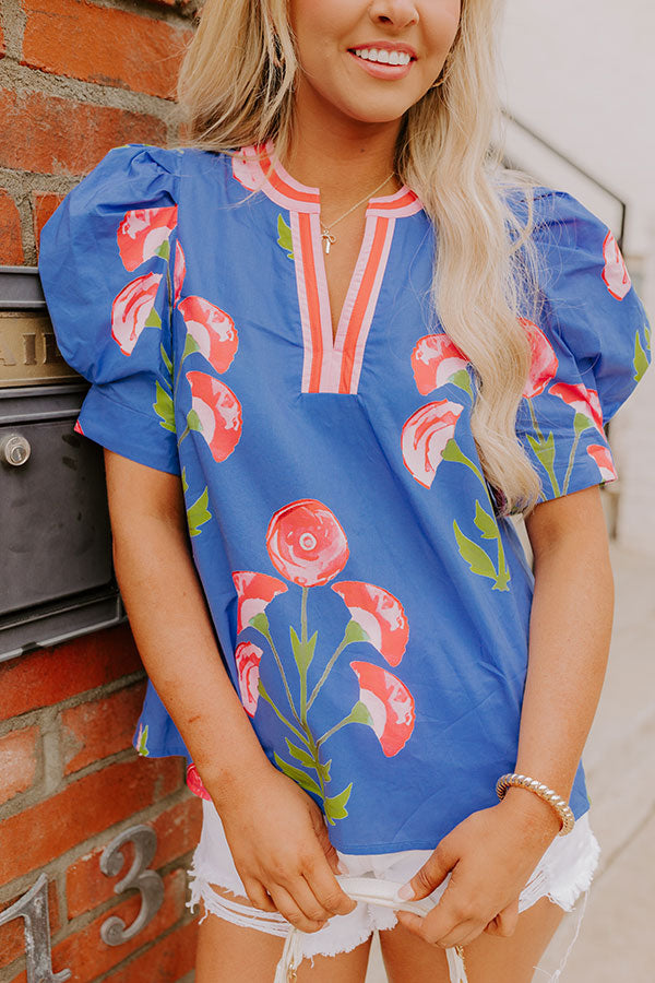 Tulip Picking Floral Top Image 5