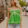 Key Largo Cutie Linen-Blend Top Image 1