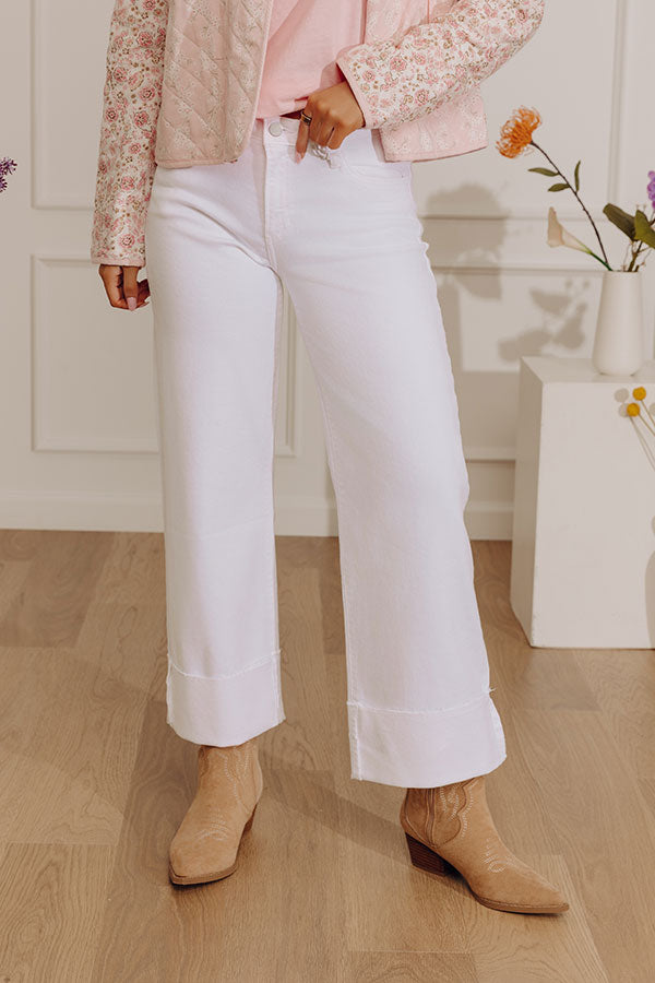 JUST USA Hadley High Waist Wide Leg Jean