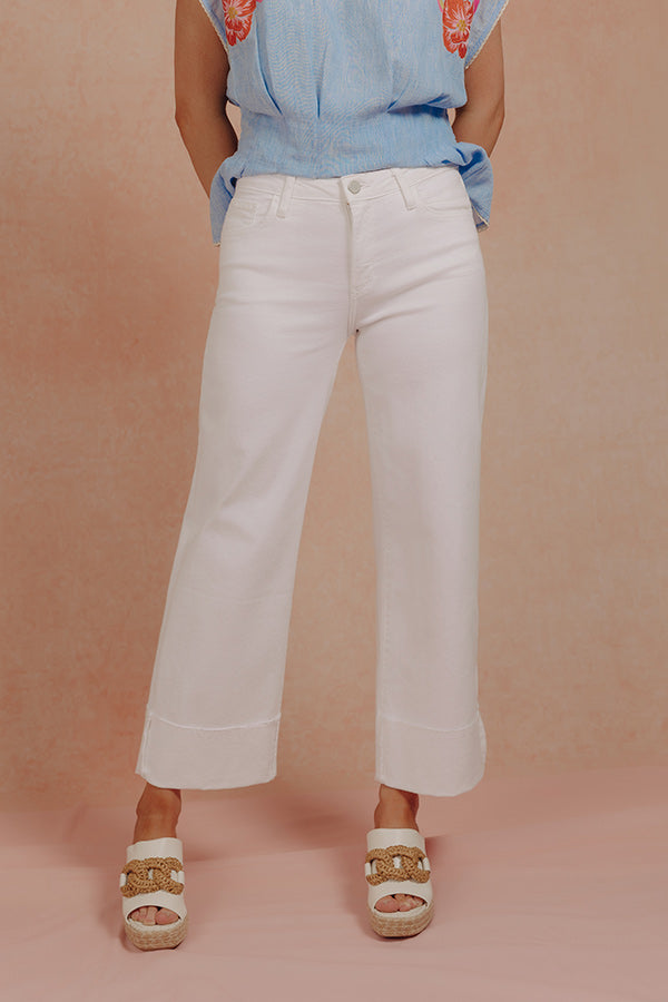 JUST USA Hadley High Waist Wide Leg Jean Image - 2