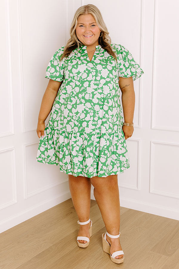 Wildflowers and Wine Floral Mini Dress Curves Image 1