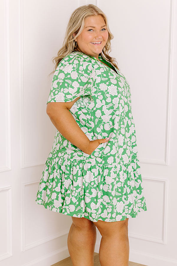 Wildflowers and Wine Floral Mini Dress Curves Image 3