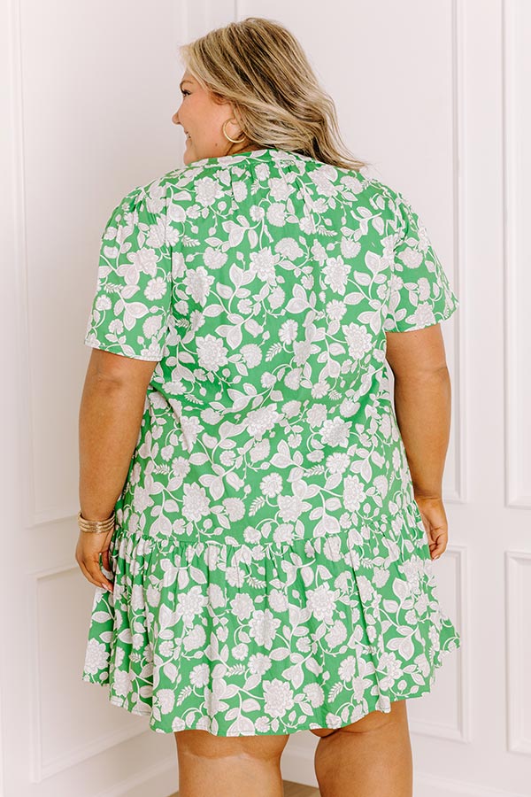 Wildflowers and Wine Floral Mini Dress Curves Image 4