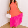 Sunbeam Stroll Color Block Midi Dress Image 1