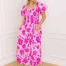 Lush Rows Floral Midi Dress Image 1