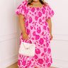 Lush Rows Floral Midi Dress Curves Image 1