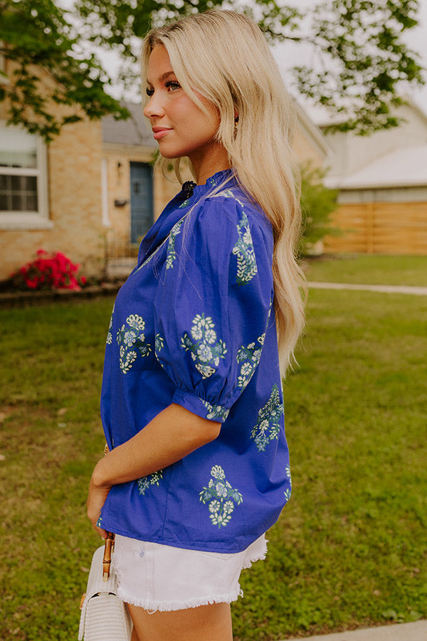 Sip In Style Floral Top Image 5