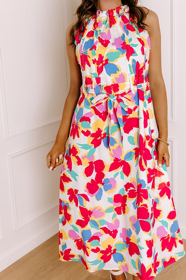 Sunny Disposition Floral Midi Dress Image 2