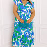 Lover's Lagoon Floral Midi Dress Curves Image 1