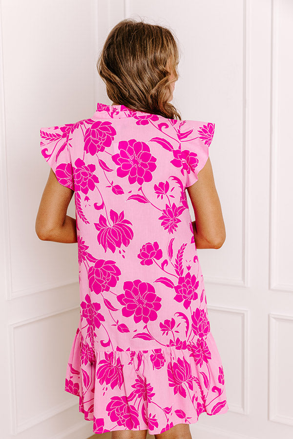 Vineyard Petals Floral Mini Dress Image 4